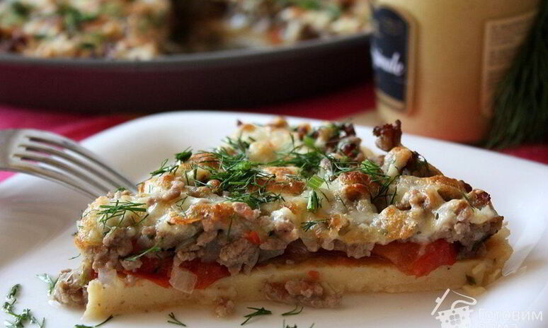 Рецепт пицца-омлет болоньезе