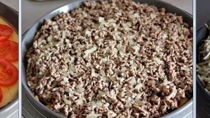 пицца-омлет болоньезе