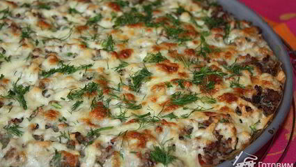 пицца-омлет болоньезе