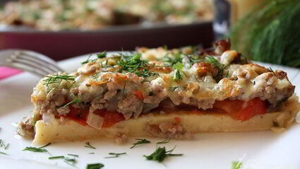 пицца-омлет болоньезе