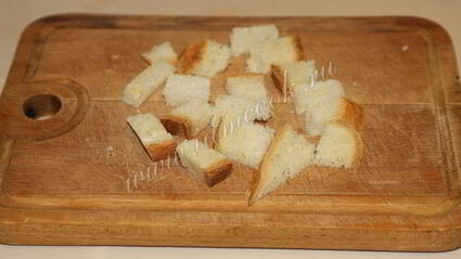 пышный омлет с гренками