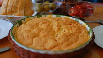 сырно-овощной омлет в духовке