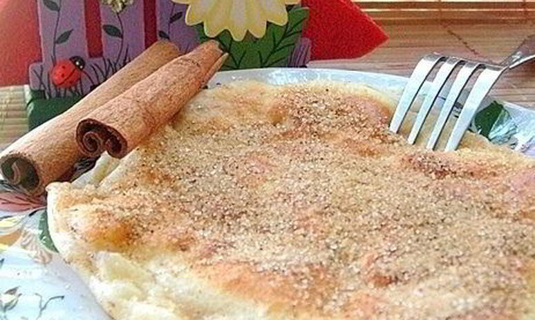 Рецепт яблочный омлет