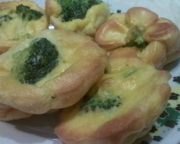 Запеченный омлет с брокколи