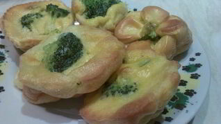 Запеченный омлет с брокколи