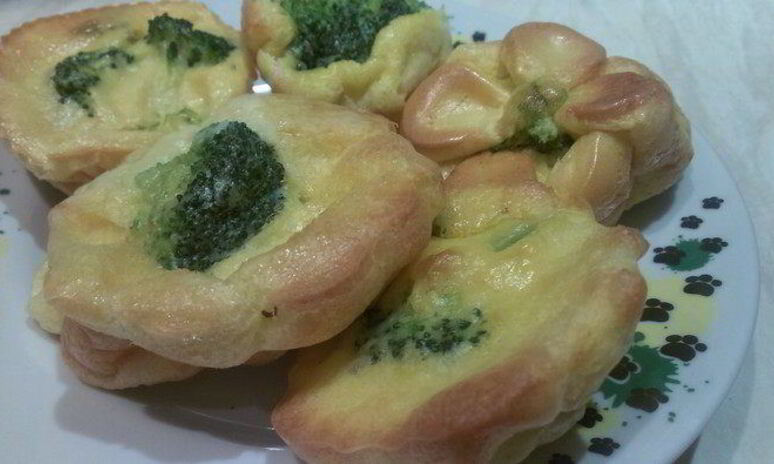 Рецепт запеченный омлет с брокколи