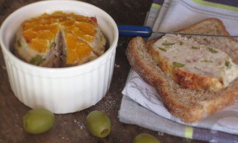 Рецепт куриный паштет с оливками и апельсинами