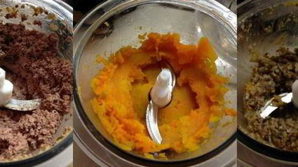 паштет из куриной печени с тыквой и шампиньонами на тыквенном хлебе