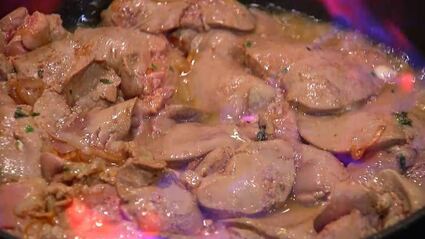 паштет из печени кролика с шалотом и тимьяном