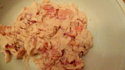 паштет из слабосоленой семги под соусом