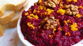 Паштет из свеклы с апельсином и орехами