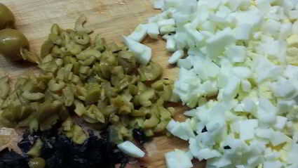 паштет из трески с оливками