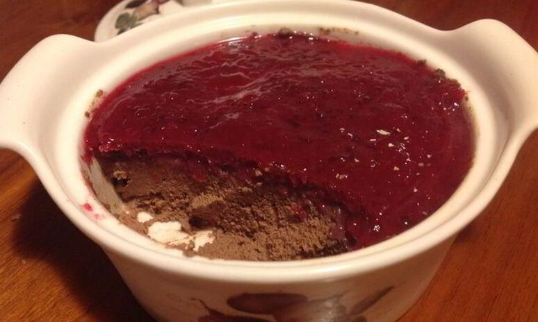 Рецепт печеночный паштет с клюквенно-мятным желе