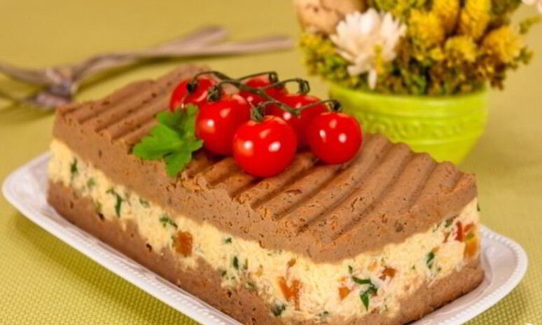 Рецепт печеночный паштет с сыром