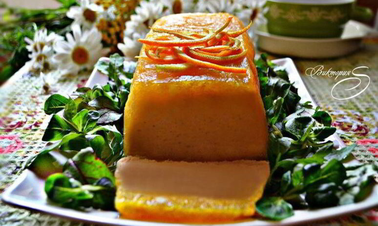 Рецепт рыбный паштет в апельсиновом желе