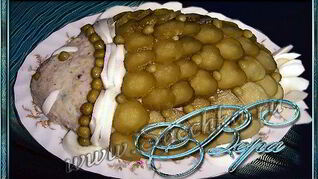 Селедочный паштет в виде рыбы