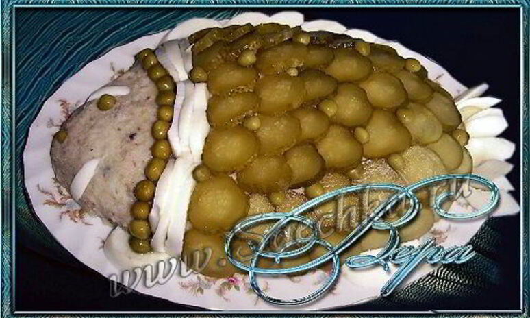 Рецепт селедочный паштет в виде рыбы