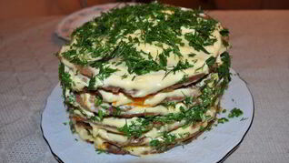 Печеночный торт