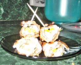 Печеночные рулетики