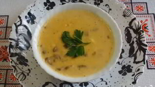 Плавленный сыр с грибами