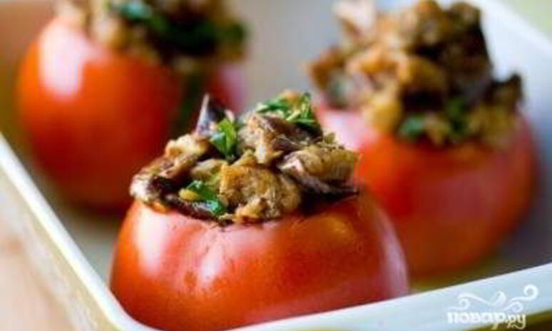 Рецепт помидоры с фаршем в духовке