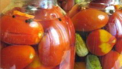 помидоры с огурцами на зиму
