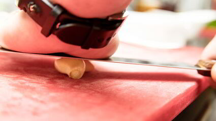 ригатони с печеным баклажаном и домашней рикоттой