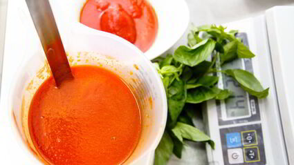 ригатони с печеным баклажаном и домашней рикоттой