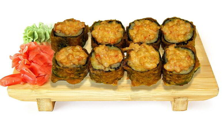 Рецепт горячие роллы с крабовыми палочками