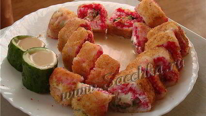 горячие роллы сяке харумаки