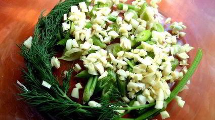 маринованные роллы из молодых кабачков