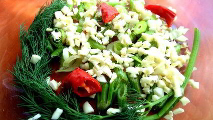 маринованные роллы из молодых кабачков