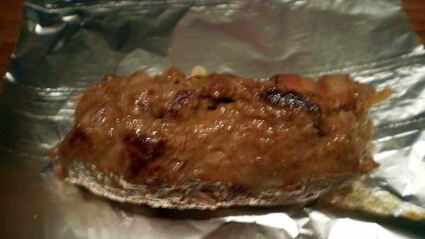 мясные роллы в винно-грибном соусе