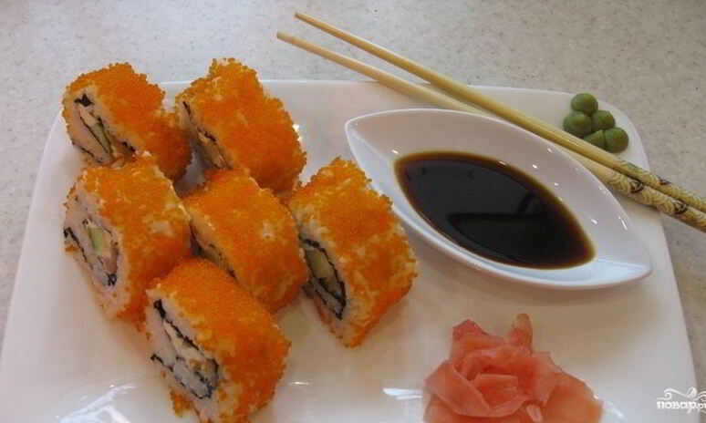 Рецепт ролл с лососем