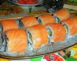 Роллы Филадельфия по-домашнему