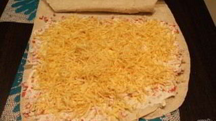 роллы из лаваша с крабовыми палочками