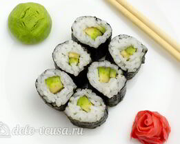 Роллы с авокадо Авокадо маки