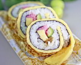 Роллы с огурцом