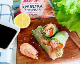 Спринг-роллы с креветками