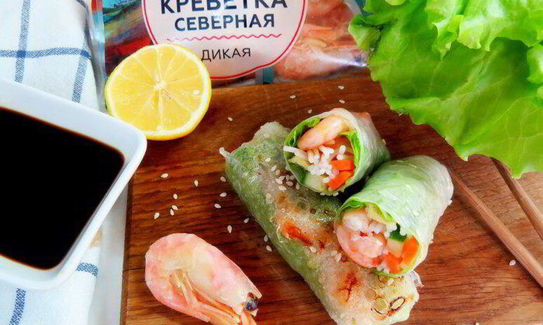 Рецепт спринг-роллы с креветками