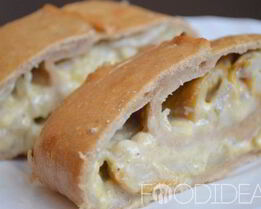 Картофельный рулет с грибами