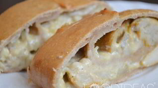 Картофельный рулет с грибами