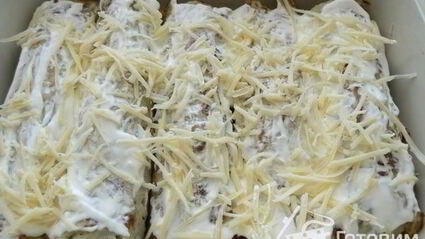 картофельные рулетики с курицей и грибами