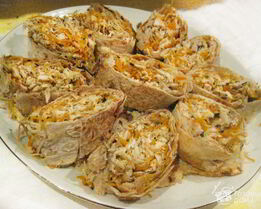 Куриный рулет по-грузински