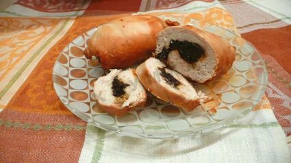 куриный рулет с черносливом