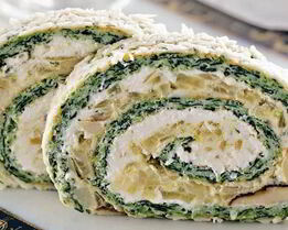 Куриный рулет с мягким сыром