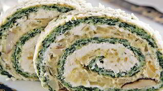 Куриный рулет с мягким сыром