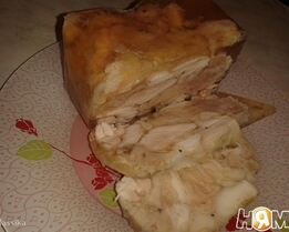 Куриный рулет в желе