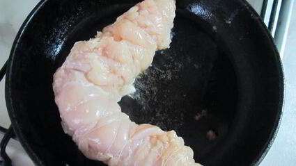 куриный рулетик гусеница