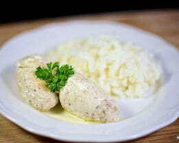 Куриные рулетики с апельсином